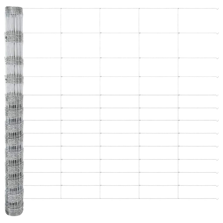 Weidehekwerk Zilver 50 x 1,5 m Gegalvaniseerd staal