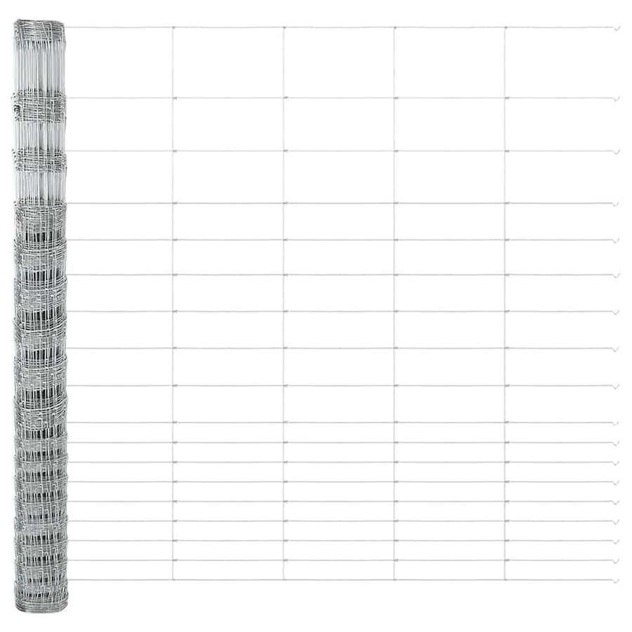 Weidehekwerk Zilver 50 x 1,5 m Gegalvaniseerd staal
