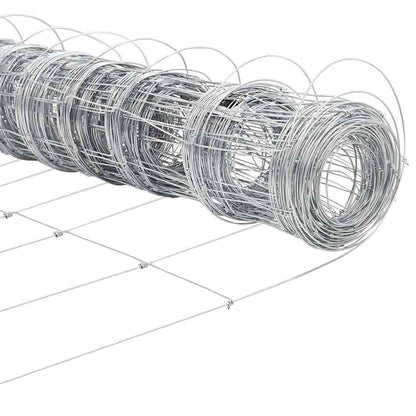 Weidehekwerk Zilver 100 x 0,8 m Gegalvaniseerd staal