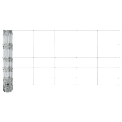 Weidehekwerk Zilver 100 x 0,8 m Gegalvaniseerd staal