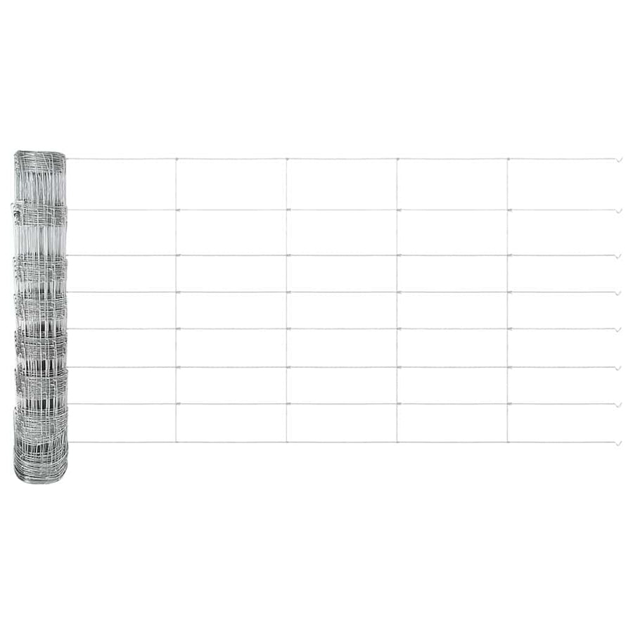 Weidehekwerk Zilver 100 x 0,8 m Gegalvaniseerd staal