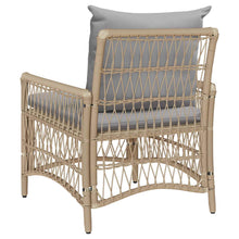 Tuinstoel met kussen Beige 73 x 61 x 77 cm poly rattan