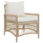 Tuinstoel poly rattan beige 73x61x77 cm