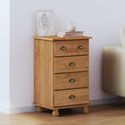 Chest of drawers ASKIM Brown 45.8 x 40 x 79 cm Solid pine