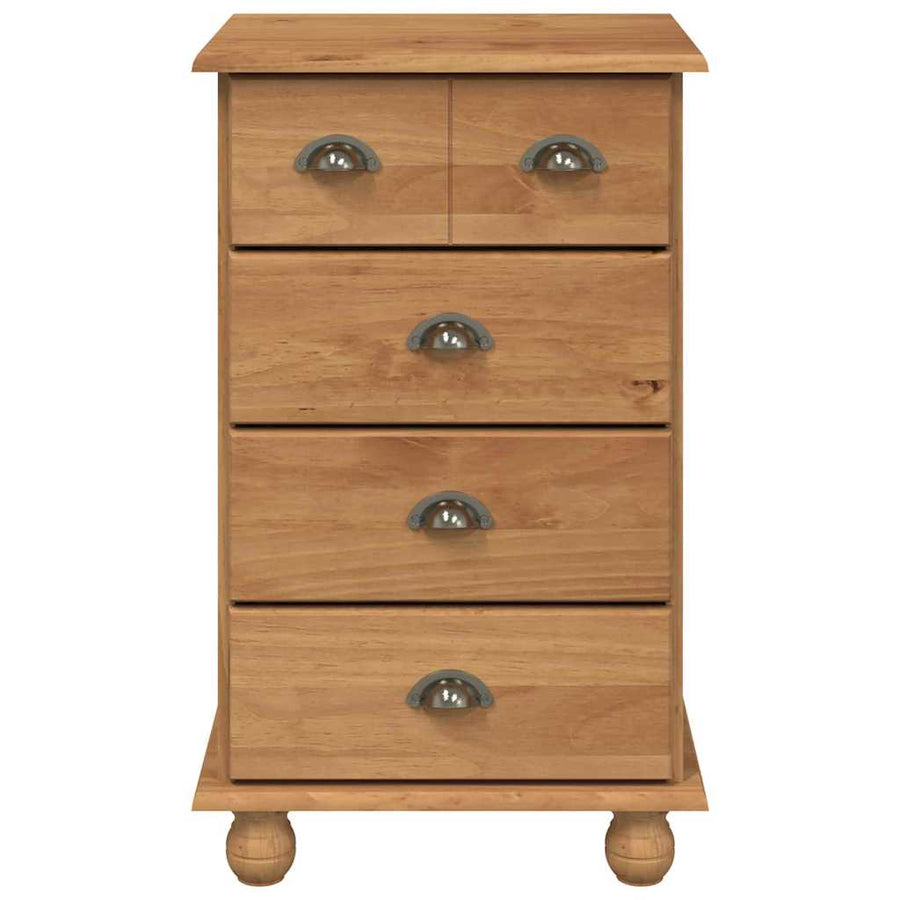 Ladekast ASKIM Bruin 45,8 x 40 x 79 cm Massief grenenhout