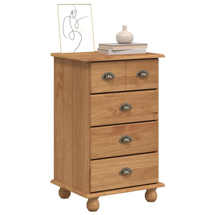 Ladekast ASKIM Bruin 45,8 x 40 x 79 cm Massief grenenhout