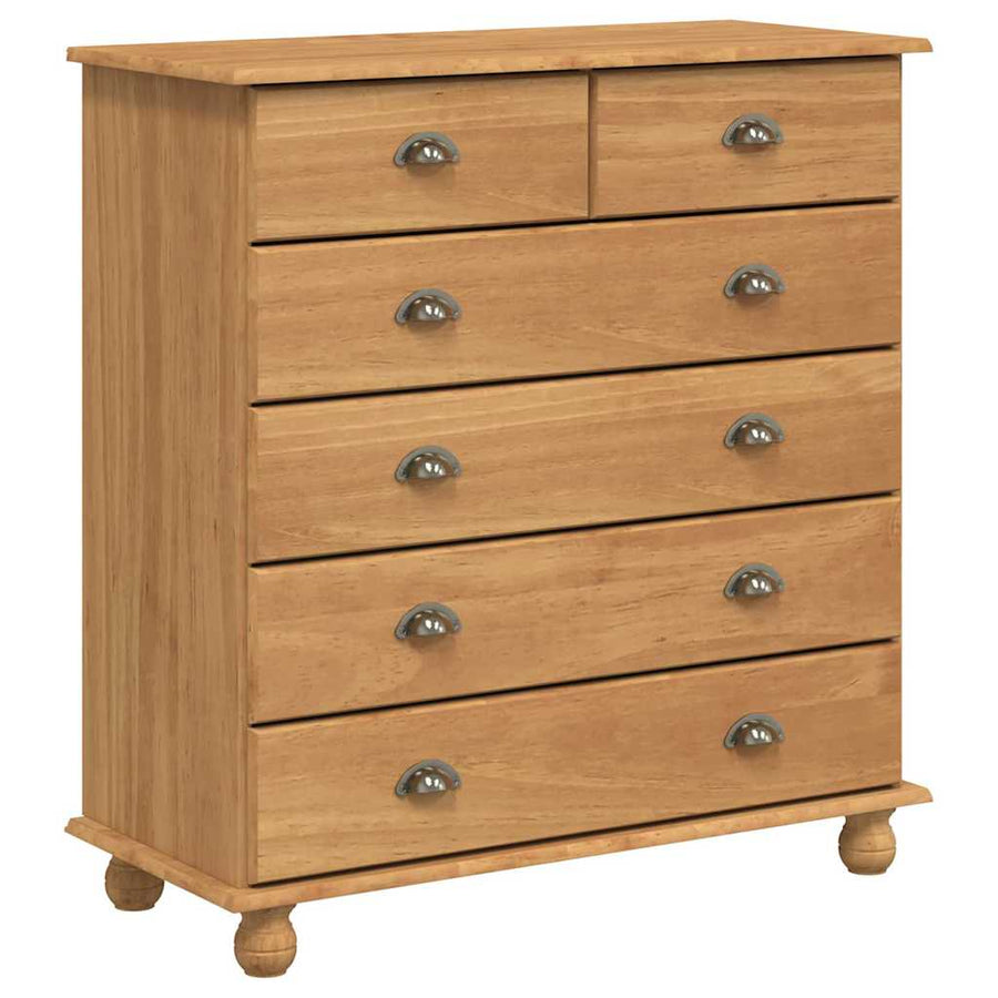Ladekast ASKIM Bruin 91 x 40 x 95,5 cm Massief grenenhout