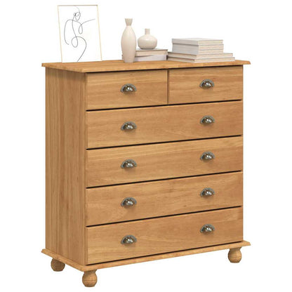 Ladekast ASKIM Bruin 91 x 40 x 95,5 cm Massief grenenhout