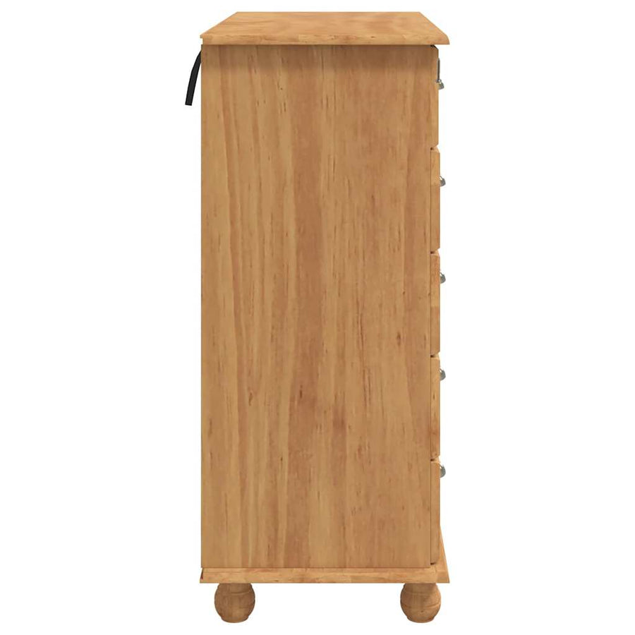 Ladekast ASKIM Bruin 91 x 40 x 95,5 cm Massief grenenhout