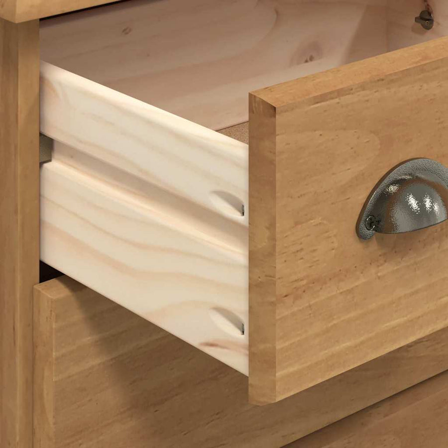 Ladekast ASKIM Bruin 91 x 40 x 79 cm Massief grenenhout