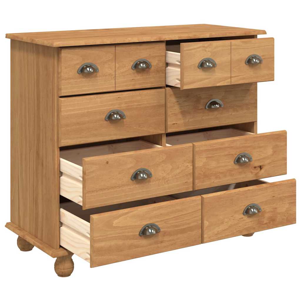 Ladekast ASKIM Bruin 91 x 40 x 79 cm Massief grenenhout