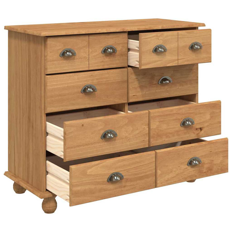 Ladekast ASKIM Bruin 91 x 40 x 79 cm Massief grenenhout