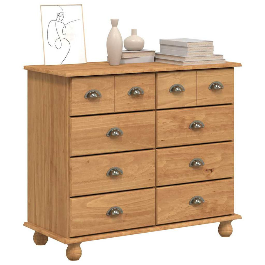 Ladekast ASKIM Bruin 91 x 40 x 79 cm Massief grenenhout