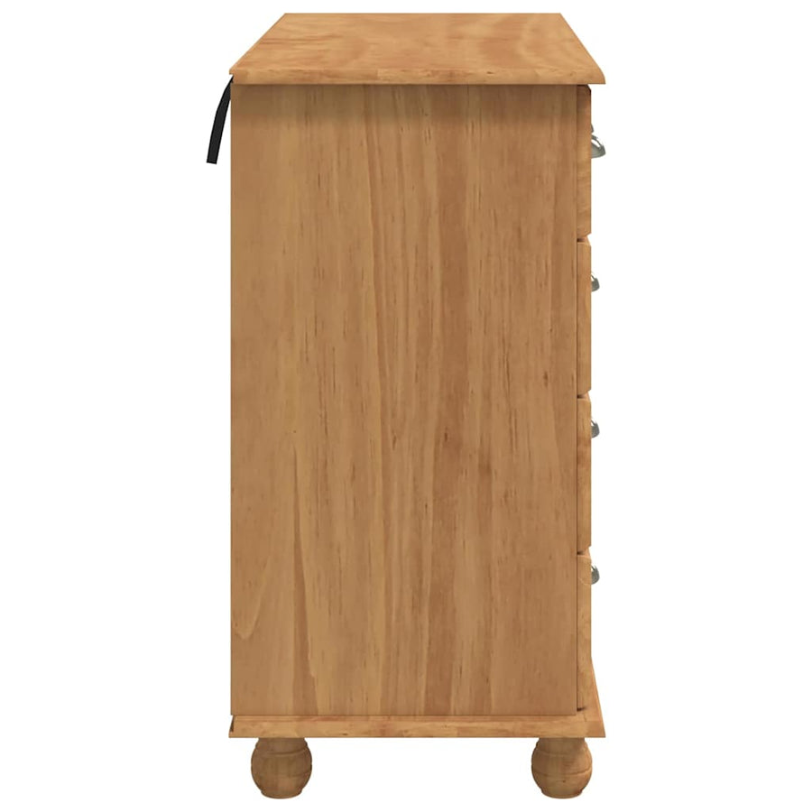 Ladekast ASKIM Bruin 91 x 40 x 79 cm Massief grenenhout