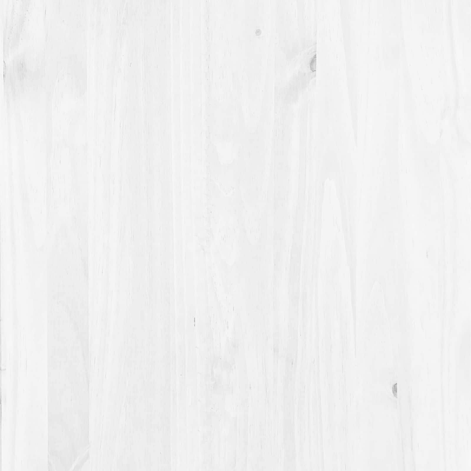 Ladekast met lade ASKIM Wit 91 x 40 x 79 cm Massief grenenhout