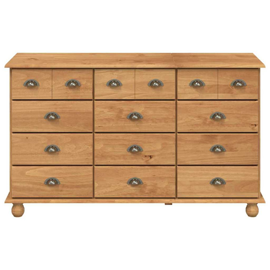 Ladekast ASKIM Bruin 79 x 40 x 133,5 cm Massief grenenhout