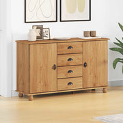 Dressoir massief grenenhout 133,5x40x79 cm