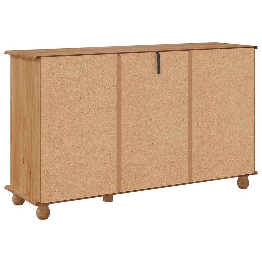 Dressoir met lade ASKIM 133,5 x 40 x 79 cm Massief grenenhout