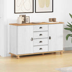 Dressoir massief grenenhout 133,5x40x79 cm