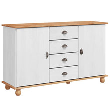 Dressoir met lade ASKIM 133,5 x 40 x 79 cm Massief grenenhout