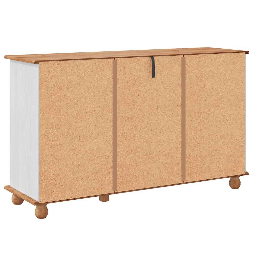 Dressoir met lade ASKIM 133,5 x 40 x 79 cm Massief grenenhout