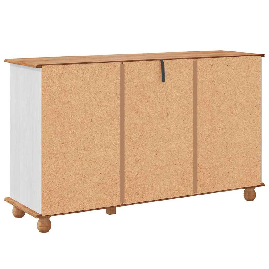 Dressoir met lade ASKIM 133,5 x 40 x 79 cm Massief grenenhout