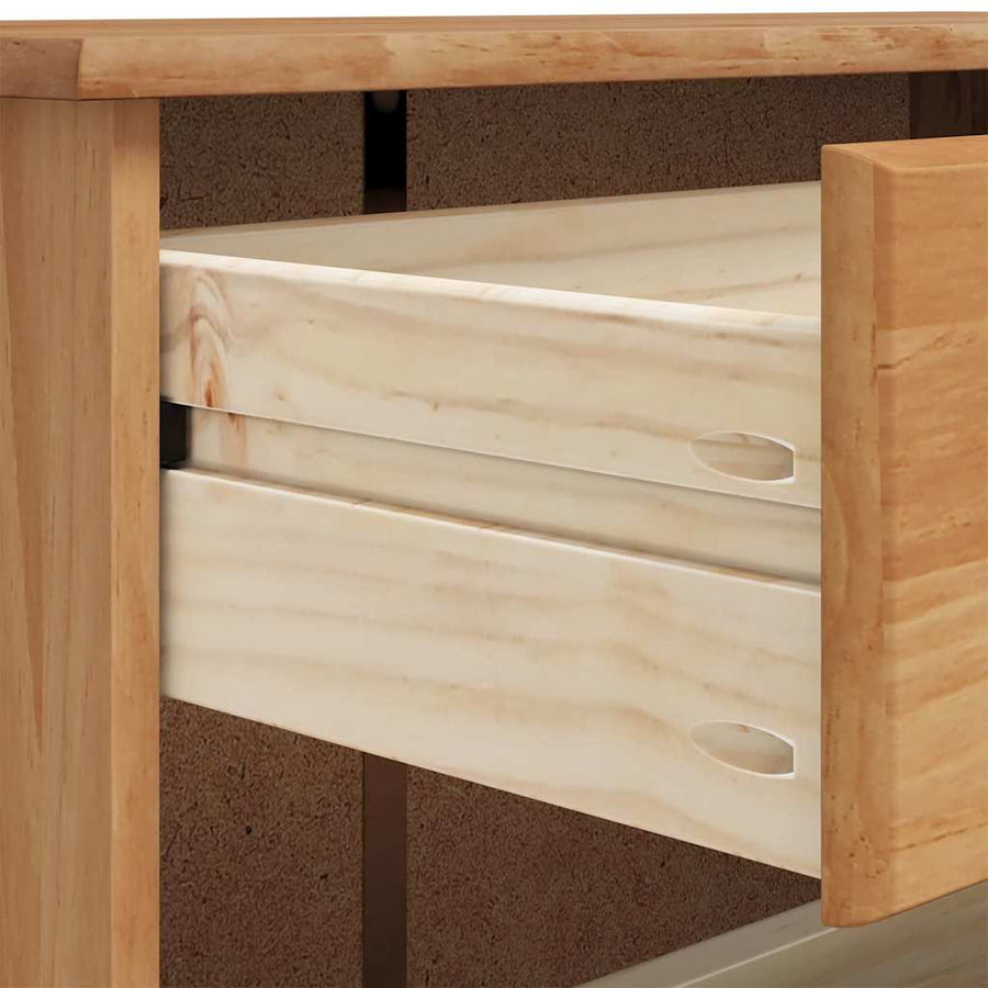Schoenenkast ASKIM Bruin 85 x 35 x 108 cm Massief grenenhout