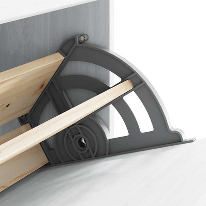 Schoenenkast ASKIM Wit 85 x 35 x 108 cm Massief grenenhout
