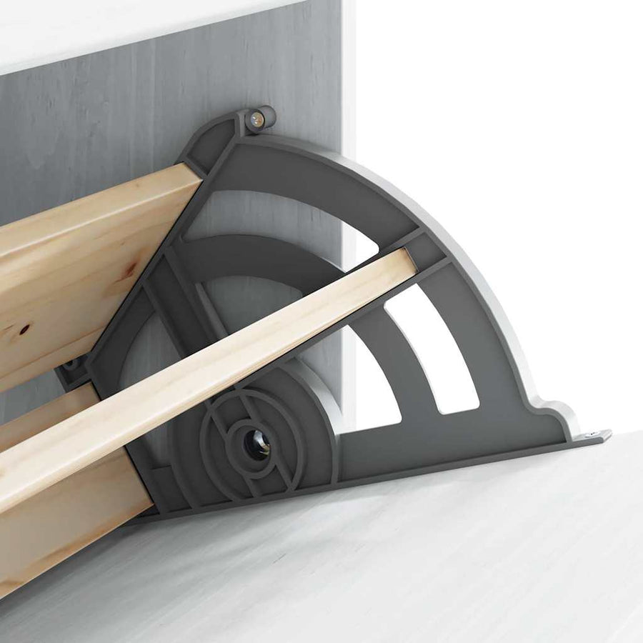 Schoenenkast ASKIM Wit 85 x 35 x 108 cm Massief grenenhout