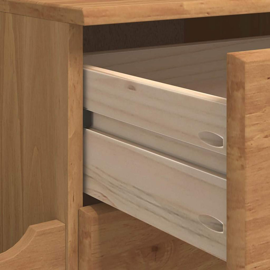 Opslagbank ASKIM Bruin 100 x 39 x 62 cm Massief grenenhout