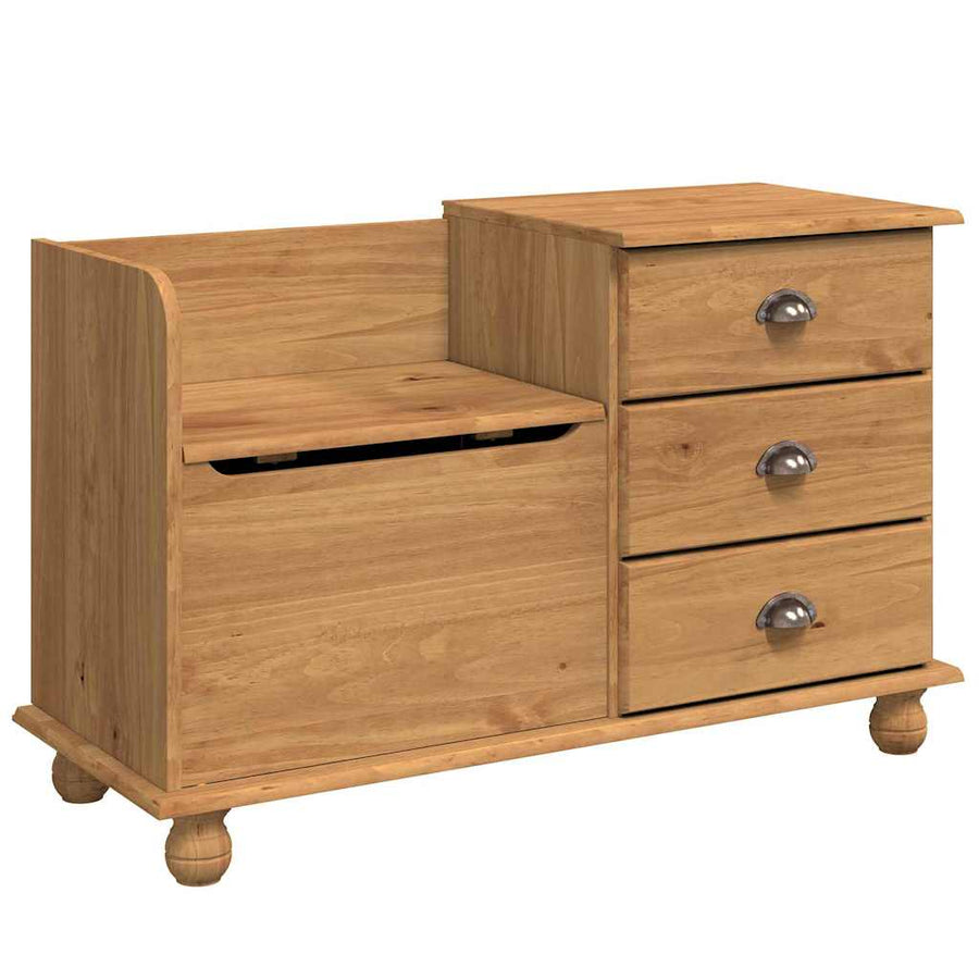Opslagbank ASKIM Bruin 100 x 39 x 62 cm Massief grenenhout