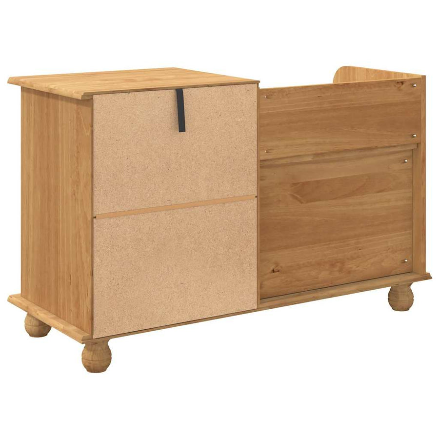 Opslagbank ASKIM Bruin 100 x 39 x 62 cm Massief grenenhout
