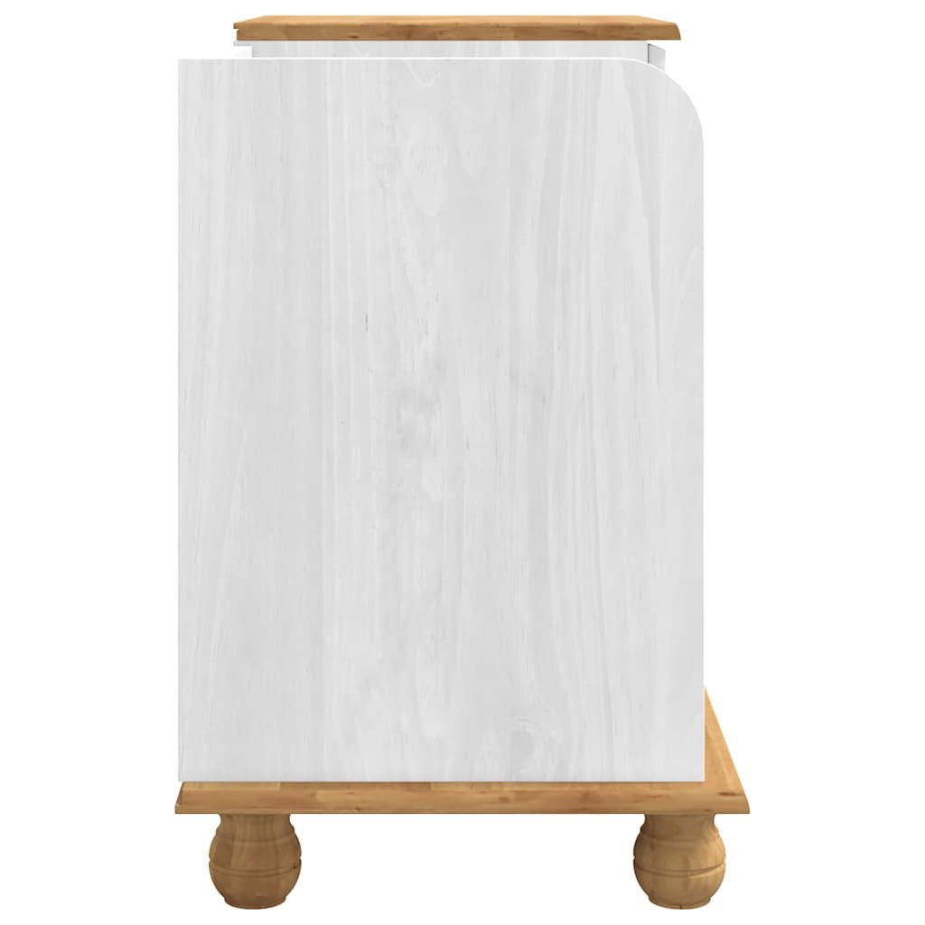 Opslagbank ASKIM Wit 100 x 39 x 62 cm Massief grenenhout