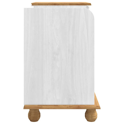 Opslagbank ASKIM Wit 100 x 39 x 62 cm Massief grenenhout
