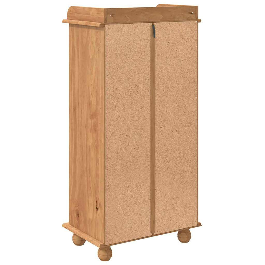 Wijnkast ASKIM Honing Wax 57 x 37 x 114 cm Massief grenenhout