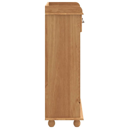Wijnkast ASKIM Honing Wax 57 x 37 x 114 cm Massief grenenhout