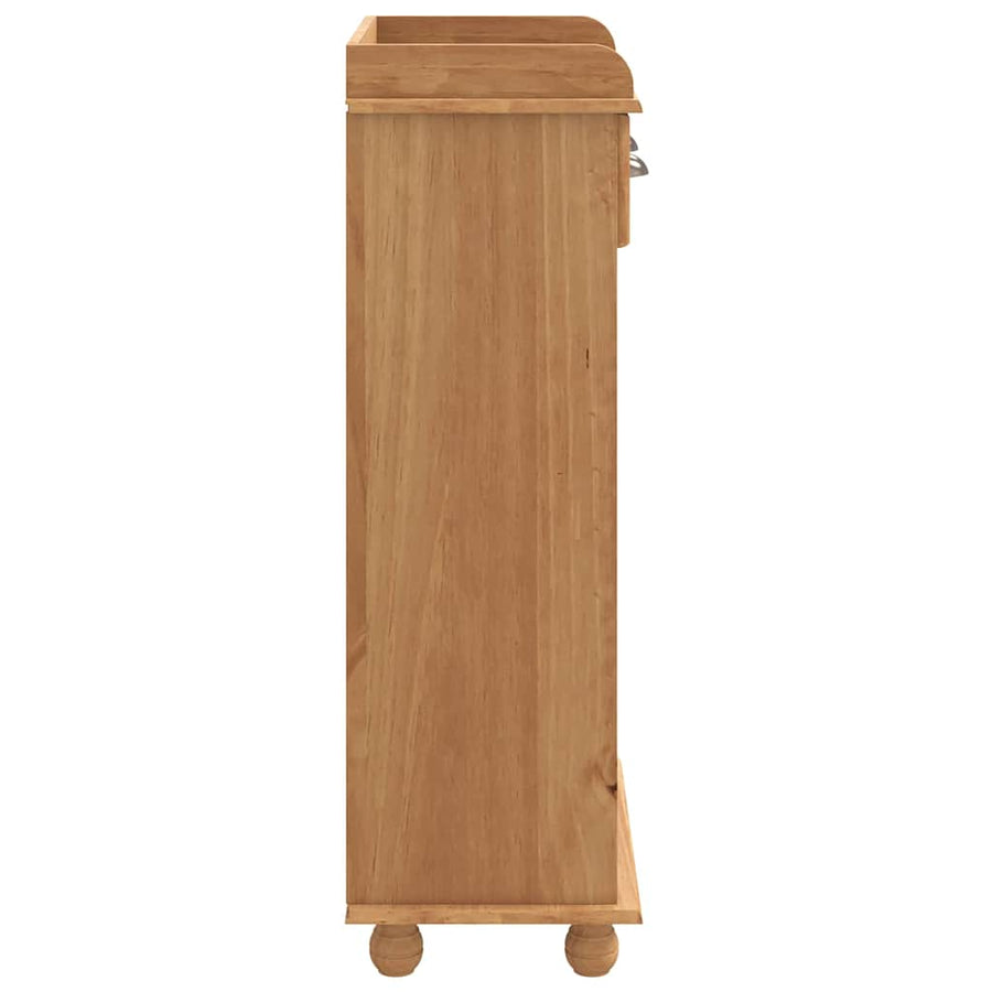 Wijnkast ASKIM Honing Wax 57 x 37 x 114 cm Massief grenenhout