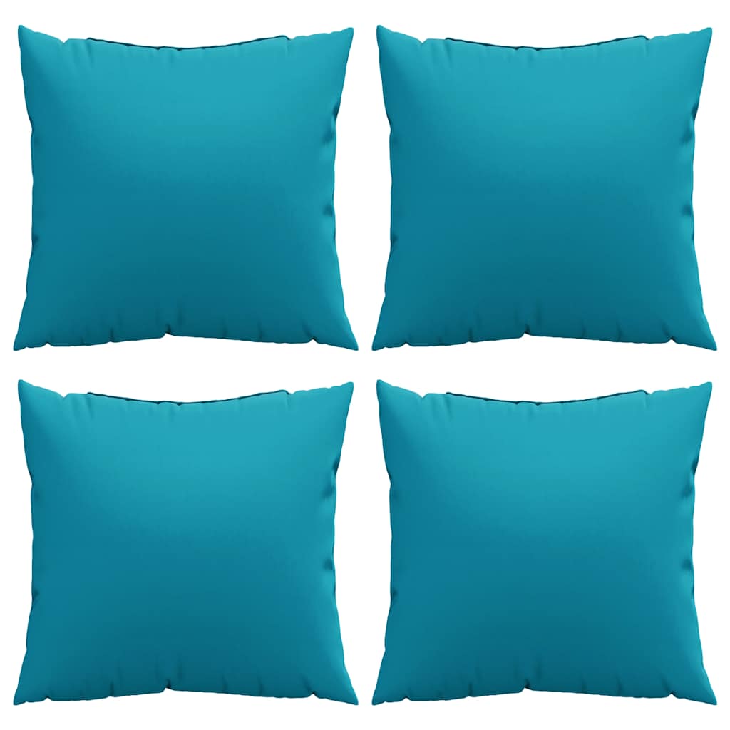 Bankkussens 4 stuks Blauw 50x50 cm Stof