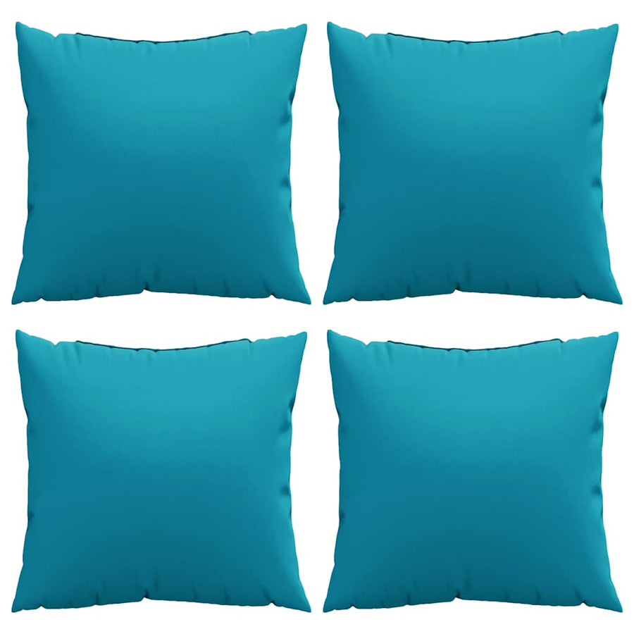 Bankkussens 4 stuks Blauw 50x50 cm Stof