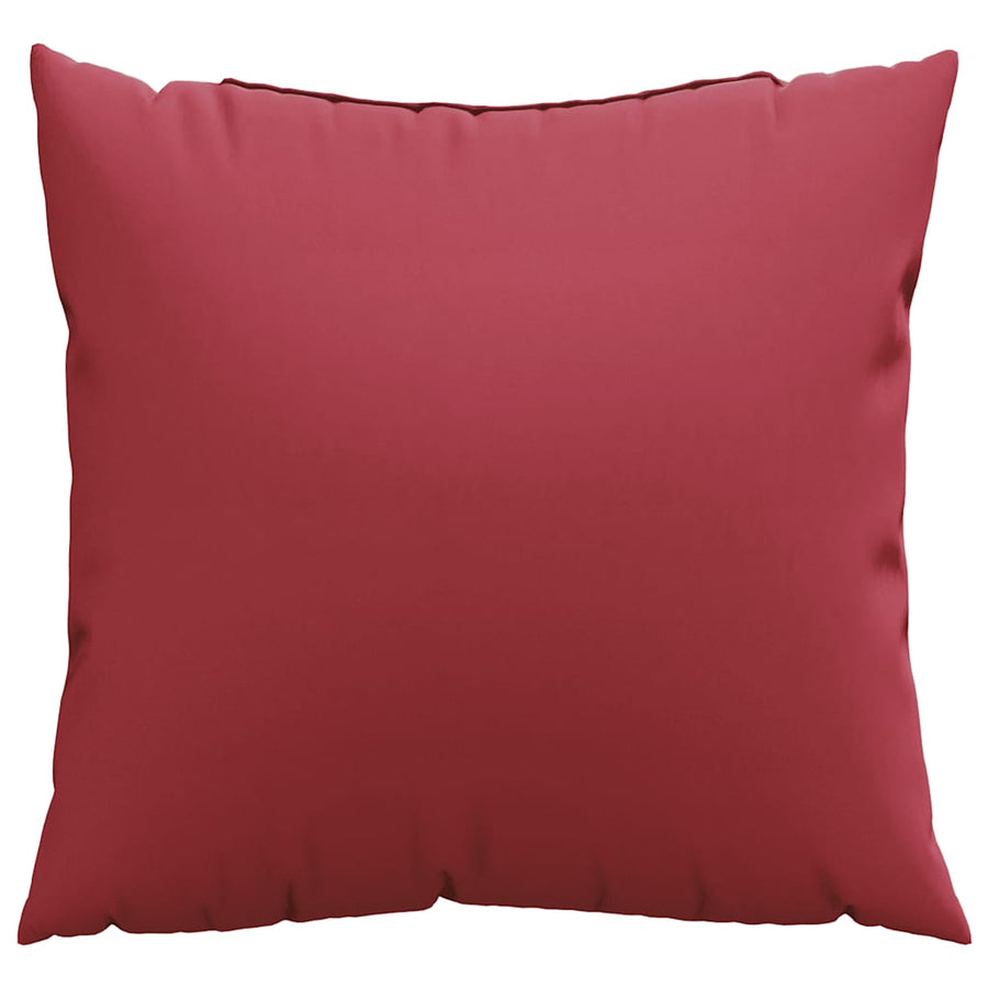 Bankkussens 4 stuks Wijnrood 60x60 cm Stof