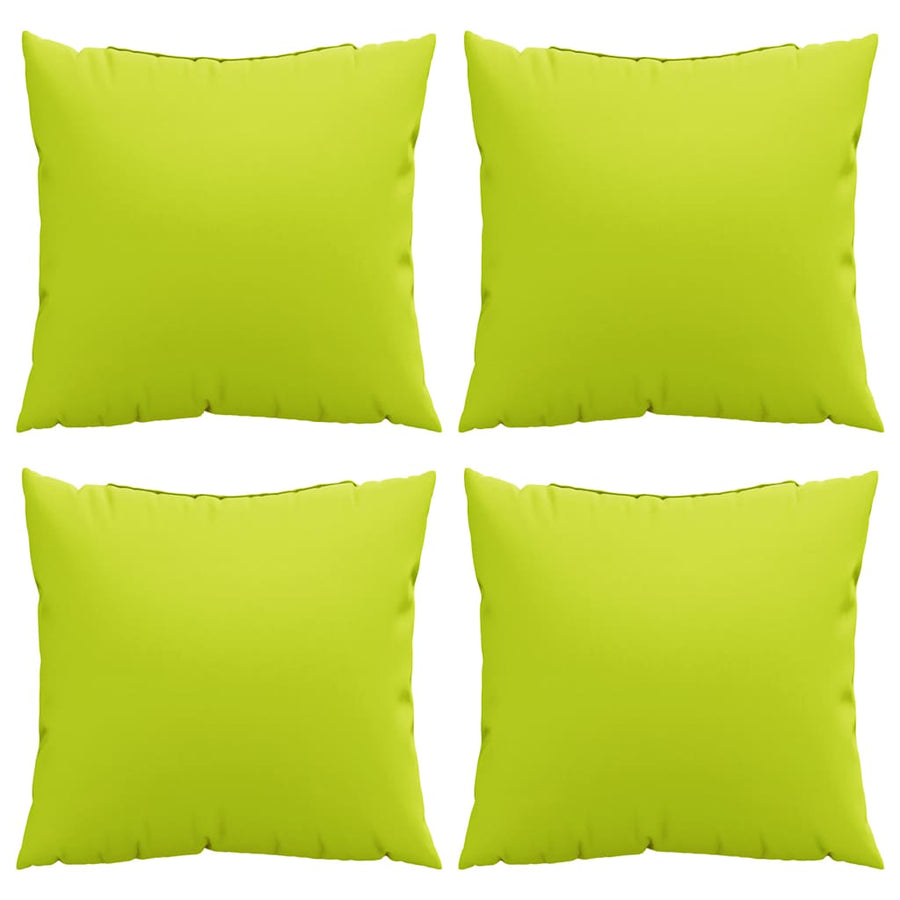 Bankkussens 4 stuks Felgroen 60x60 cm Stof