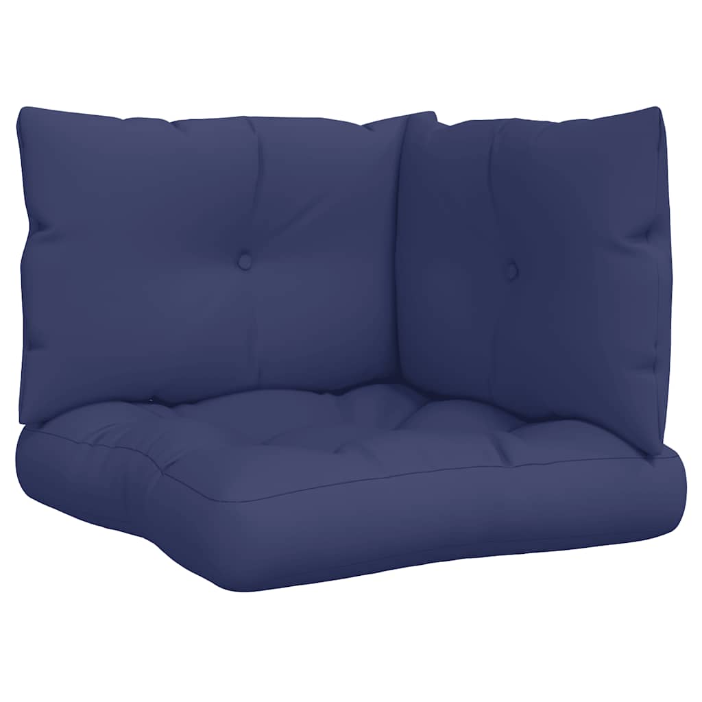 Palletkussens 3 st oxford stof marineblauw