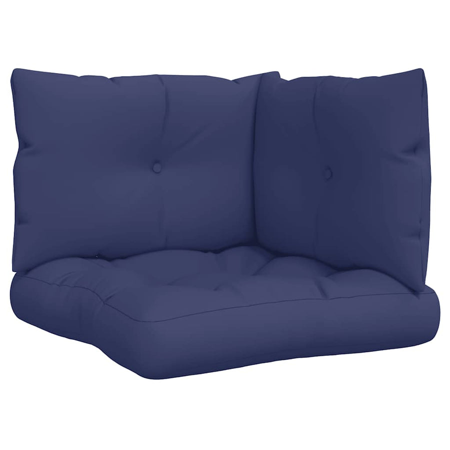 Palletkussens 3 st oxford stof marineblauw