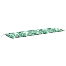 Tuinbankkussen 180x50x7 cm oxford stof bladpatroon