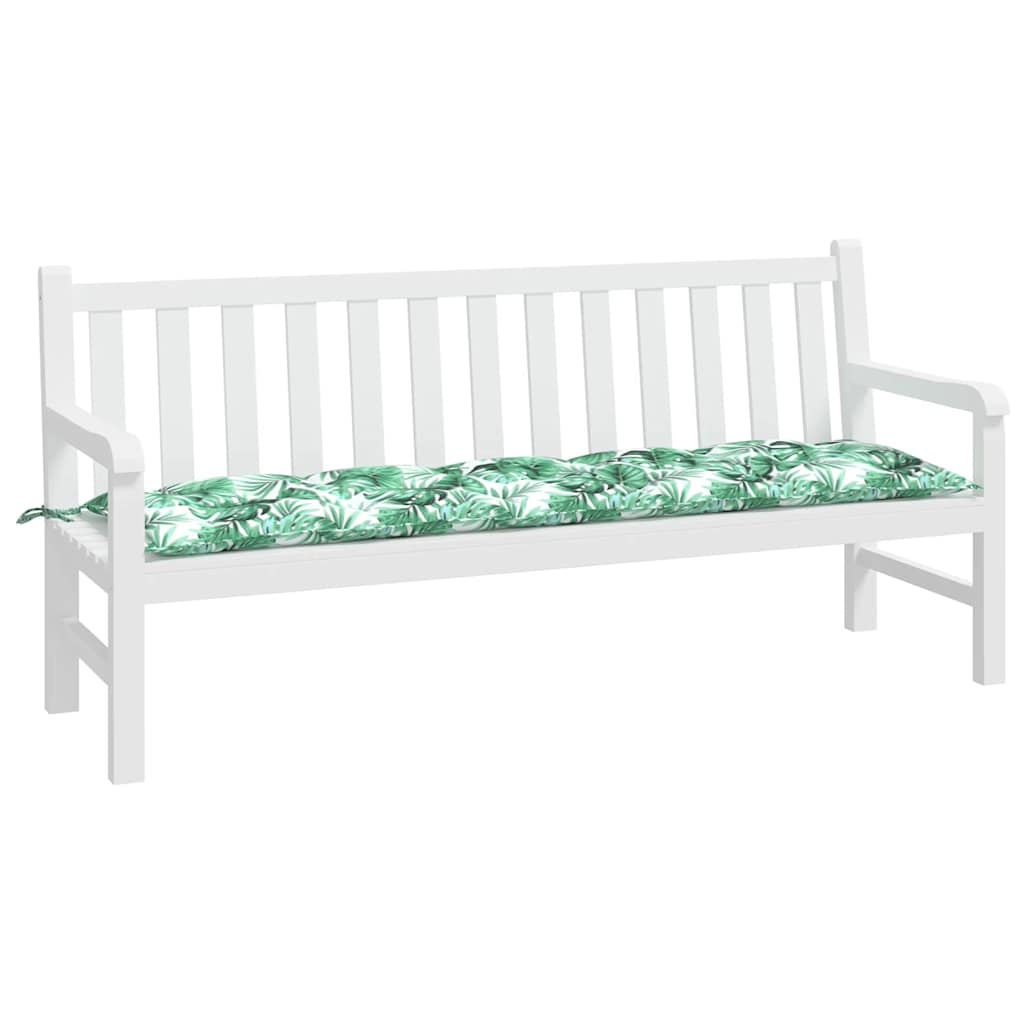 Tuinbankkussen 180x50x7 cm oxford stof bladpatroon