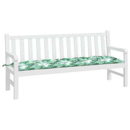 Tuinbankkussen 180x50x7 cm oxford stof bladpatroon