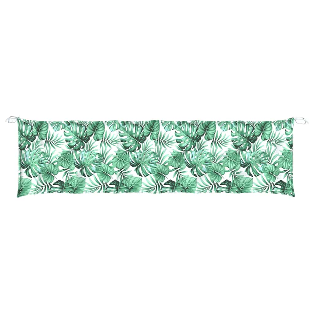 Tuinbankkussen 180x50x7 cm oxford stof bladpatroon