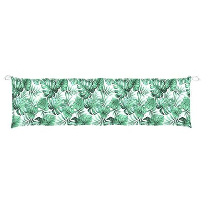 Tuinbankkussen 180x50x7 cm oxford stof bladpatroon