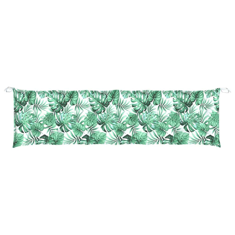 Tuinbankkussen 180x50x7 cm oxford stof bladpatroon