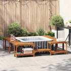 Jacuzzi omheining 230x230 cm massief acaciahout bruin